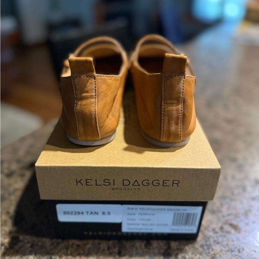 Kelsi Dagger Tan Leather Mary Jane Loafers size 8.5 - Picture 5 of 5